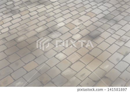 Background image of a cobblestone street with sunlight filtering through the trees. Background image of a cobblestone street with sunlight filtering through the trees. 141581897