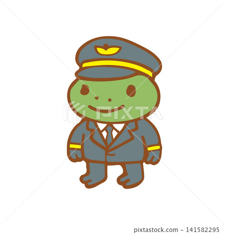 cute frog as a pilot cute frog as a pilot 141582295