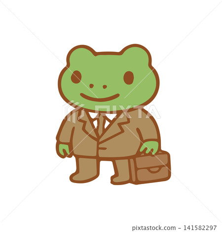 cute frog as a businessman cute frog as a businessman 141582297