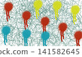 Beautiful bright colorful abstract illustration 141582645