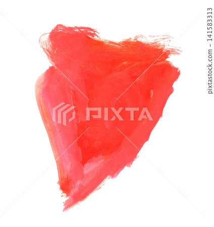Hand-drawn watercolor red abstract bright heart for valentine's day holiday design, isolated on white background. Hand-drawn watercolor red abstract bright heart for valentine's day holiday design, isolated on white background. 141583313