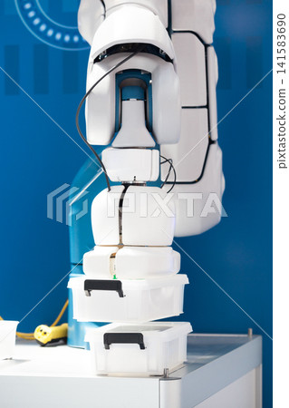Industrial pick and place robot arm Industrial pick and place robot arm 141583690