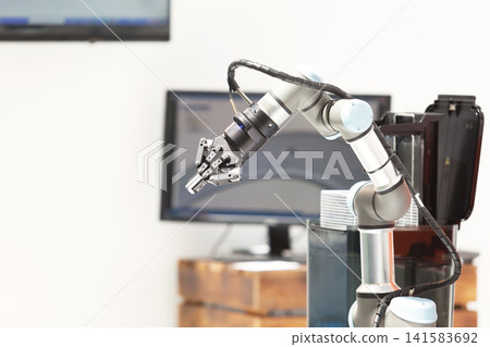 Industrial pick and place, insertion, quality testing or machine tending robot arm Industrial pick and place, insertion, quality testing or machine tending robot arm 141583692