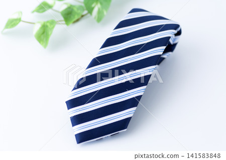 Blue regimental tie Blue regimental tie 141583848