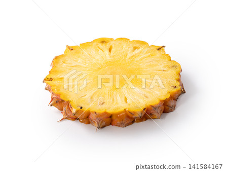 Pineapple, fruit, tropical, back removed, cutting path, fresh pineapple fruit, パイナップル Pineapple, fruit, tropical, back removed, cutting path, fresh pineapple fruit, パイナップル 141584167