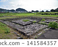 Stone-paved well at the Asuka Palace site in Nara 141584357