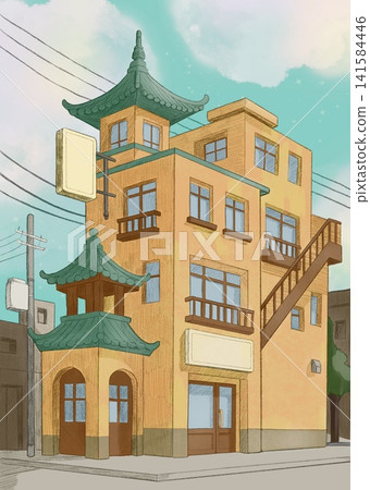 Asian buildings Asian buildings 141584446