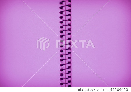blank backdrop with shadowed edge: close up of pink diary spread blank backdrop with shadowed edge: close up of pink diary spread 141584450