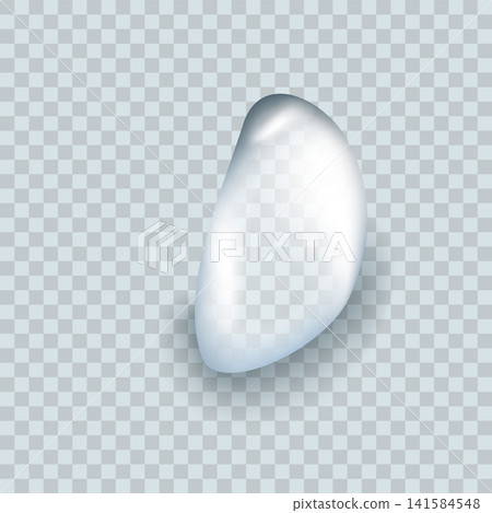 Water spill puddle. Blue liquid shape in flat cartoon style. Clean fluid drop design element isolated on white background Water spill puddle. Blue liquid shape in flat cartoon style. Clean fluid drop design element isolated on white background 141584548