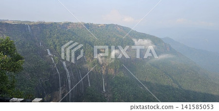 mountain landscape with blue sky 141585053