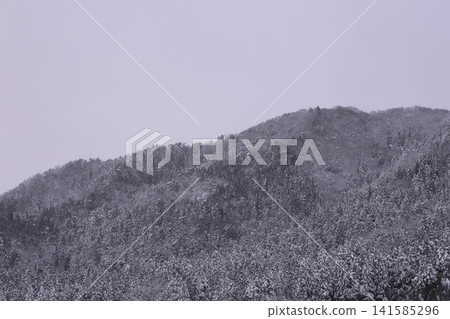 雪景和山脈 雪景和山脈 141585296