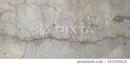 Cracked Grey Concrete Wall Texture Background Cracked Grey Concrete Wall Texture Background 141585619