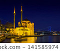 Ortakoy Mosque Istanbul Blue Hour Bosphorus Bridge Twilight View 141585974