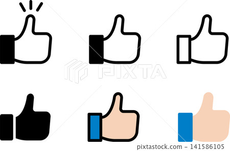 Like/Good Mark/Good Icon Pictogram Icon Like/Good Mark/Good Icon Pictogram Icon 141586105