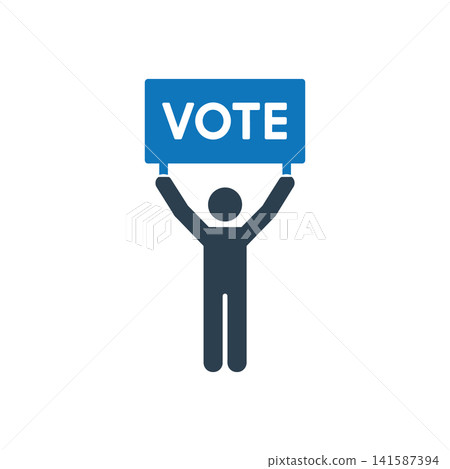 Vote sign icon Vote sign icon 141587394