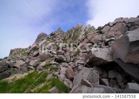 鳥海山,靠近神山山頂。 鳥海山,靠近神山山頂。 141587558