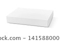 Blank white cardboard package box mockup isolated on white background 141588000