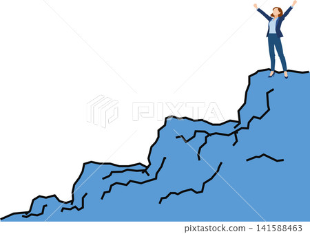 實現目標的路線圖插圖 實現目標的路線圖插圖 141588463