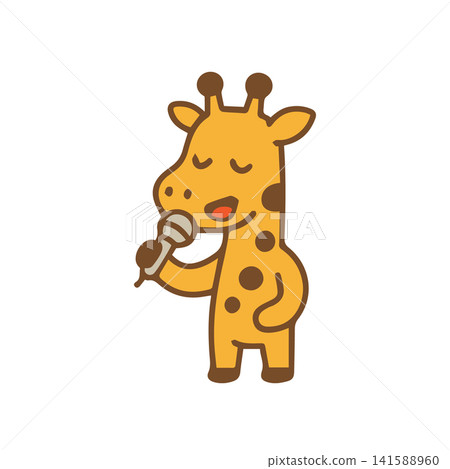 cute giraffe as a singer cute giraffe as a singer 141588960