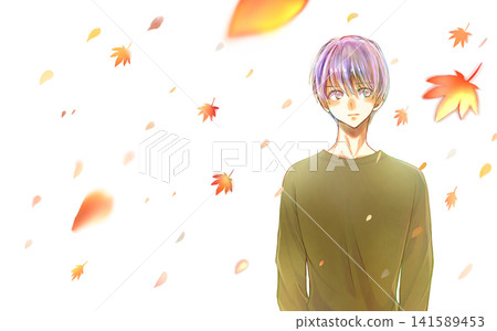 Male, Autumn Leaves Male, Autumn Leaves 141589453
