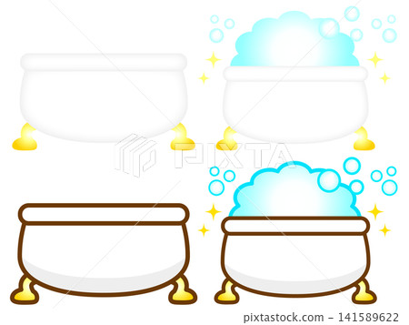 Bathtub illustration set 3 Bathtub illustration set 3 141589622
