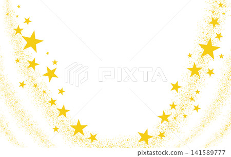 Stardust illustration frame, V-shaped stars, ripple pattern type Stardust illustration frame, V-shaped stars, ripple pattern type 141589777