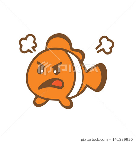 cute clownfish is angry cute clownfish is angry 141589930