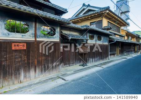 岡山縣高橋市本町街街景 岡山縣高橋市本町街街景 141589940