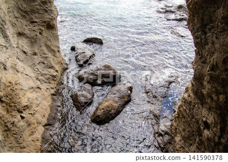 江之島、島嶼本身以及從島上看到的景色。 江之島、島嶼本身以及從島上看到的景色。 141590378