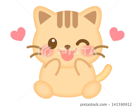 一隻坐著的貓的插圖 3 一隻坐著的貓的插圖 3 141590912