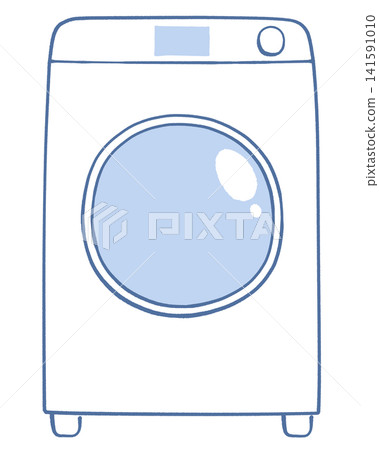 Illustration of drum type washer/dryer Illustration of drum type washer/dryer 141591010