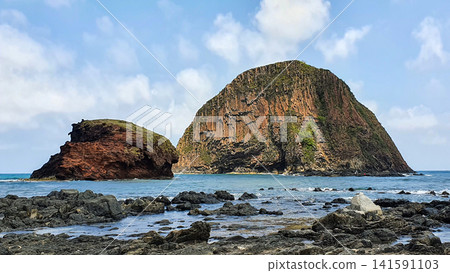 Scenic View of Volcanic Rock Formations at Hon Yen in Phu Yen Province, Vietnam. Scenic View of Volcanic Rock Formations at Hon Yen in Phu Yen Province, Vietnam. 141591103