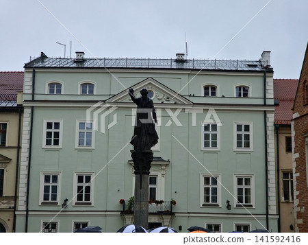 Krakow, Poland - August 6, 2023: Monument to Piotr Skarga Krakow, Poland - August 6, 2023: Monument to Piotr Skarga 141592416