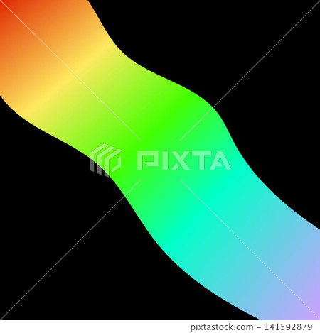 Abstract Rainbow Gradient Wave on Black Background Abstract Rainbow Gradient Wave on Black Background 141592879