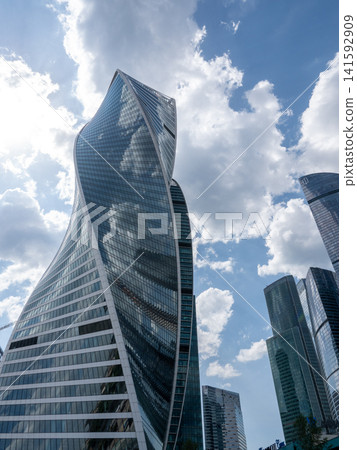 Modern high-rise buildings in Moscow city business district against the sky, urban architecture and contemporary cityscape Modern high-rise buildings in Moscow city business district against the sky, urban architecture and contemporary cityscape 141592909