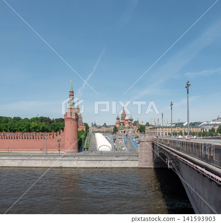 Moscow Russia May 20 2026 View of Red Square and Moscow Kremlin with historic architecture on a sunny day Moscow Russia May 20 2026 View of Red Square and Moscow Kremlin with historic architecture on a sunny day 141593903