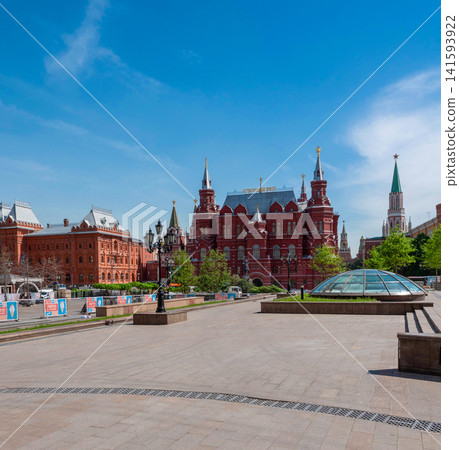 Moscow Russia May 20 2026 View of the State Historical Museum on Red Square on a sunny day Moscow Russia May 20 2026 View of the State Historical Museum on Red Square on a sunny day 141593922