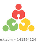Abstract Human Connection Symbol For Team Unity Vector 141594124