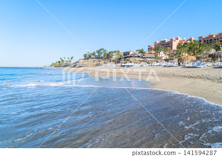 palms of del Duque beach, Tenerife, Spain palms of del Duque beach, Tenerife, Spain 141594287