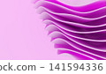 Creative abstract backdrop featuring a detailed composition of soft undulating fabric rings. 141594336