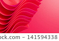 Creative abstract backdrop featuring a beautiful composition of undulating fabric rings. 141594338