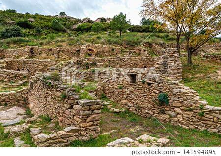 Church of Santa Helena de Rodes in Port de la Selva , Alt Emporda in the province of Girona in Catalonia, Spain. Church of Santa Helena de Rodes in Port de la Selva , Alt Emporda in the province of Girona in Catalonia, Spain. 141594895