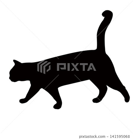 a cat body silhouette vector a cat body silhouette vector 141595068