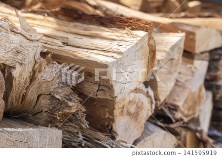 Wood-burning stove, firewood, oak wood Wood-burning stove, firewood, oak wood 141595919