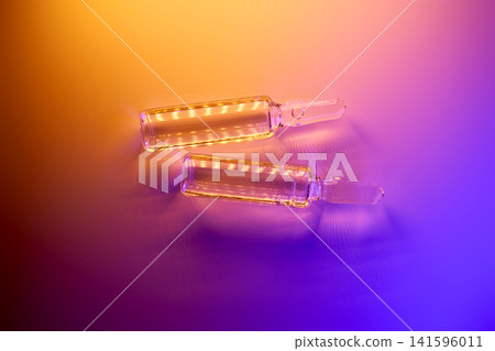 Medical ampoules showing drug innovation and treatment development Medical ampoules showing drug innovation and treatment development 141596011