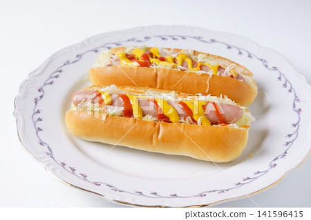 Delicious hot dog Delicious hot dog 141596415