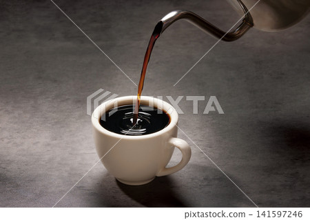 Pour coffee Pour coffee 141597246