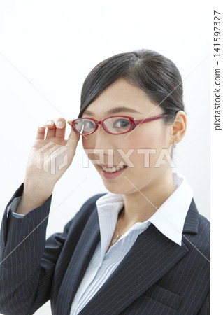 Business woman wearing glasses Business woman wearing glasses 141597327