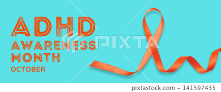 Colorful ribbons promote ADHD awareness during October Colorful ribbons promote ADHD awareness during October 141597435