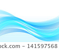 Blue wave background 141597568